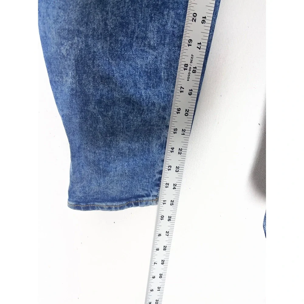 Old Navy O.G.‎ Straight Jeans Womens 4 Blue High Rise Acid Wash Denim 3379